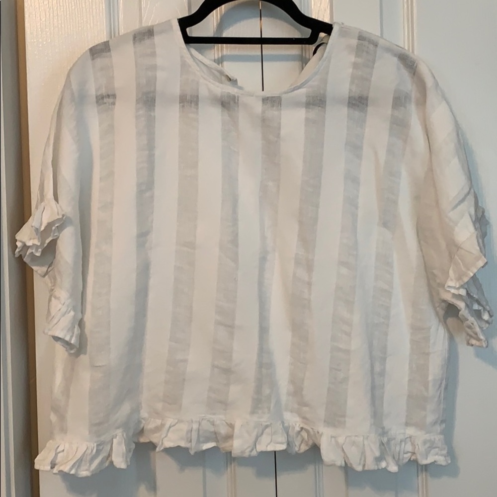 White striped blouse